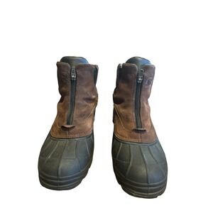 Sorel Coldpac Insulated Men's Size 11 Brown Front Zip Duck Boots  Waterproof